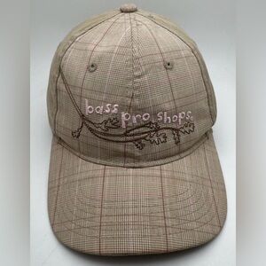 Bass Pro Shops Beige Plaid Hat